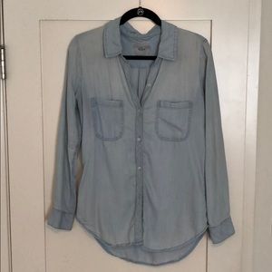 Rails denim button up